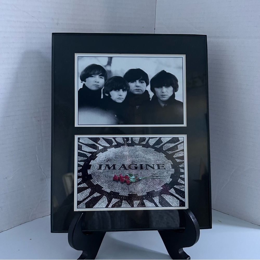 Framed Beatles pictures 10” x 8”